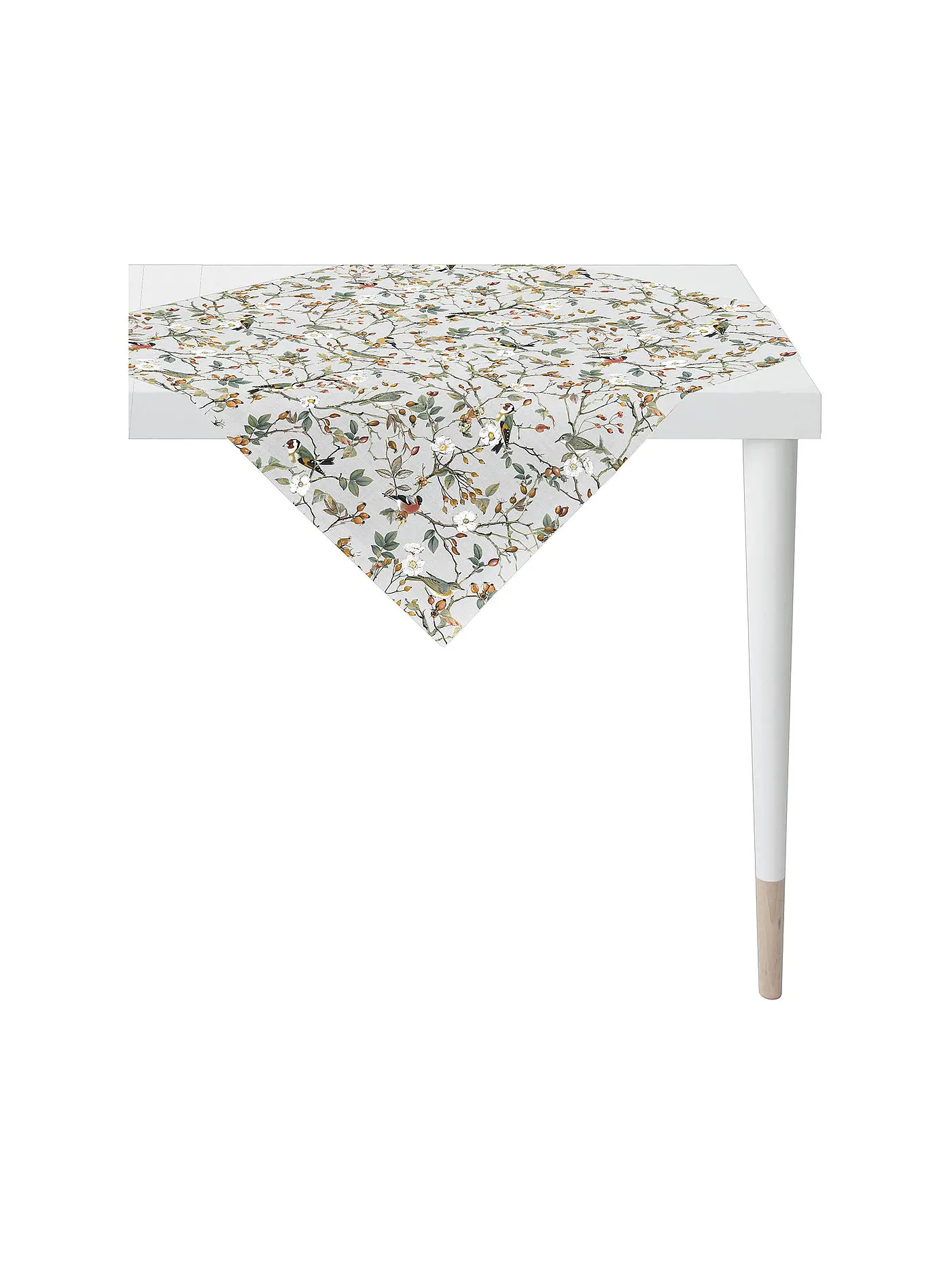 APELT | Mitteldecke HERBSTZEIT 88x88cm Creme | weiss